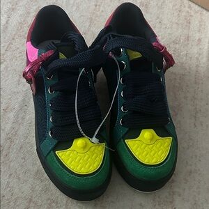 Women’s Multicolor Fashion Sneakers - Neon Yellow & Green by Kurt Geiger